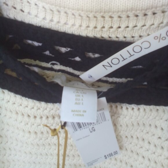 🎀House of Harlow 1960 2PC Crocheted Crop Top & Maxi Skirt Size: L NWT - Picture 4 of 10